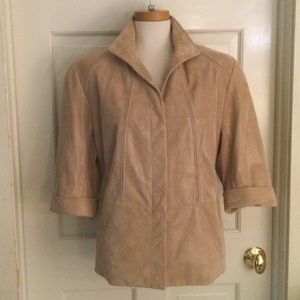 NWOT! Doncaster Tan Suede Iridescent Jacket